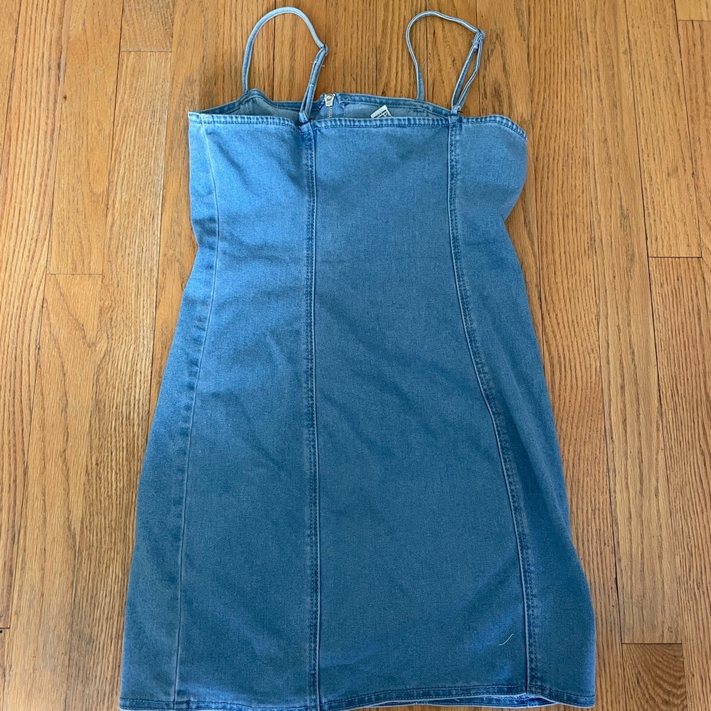 Denim mini dress!!